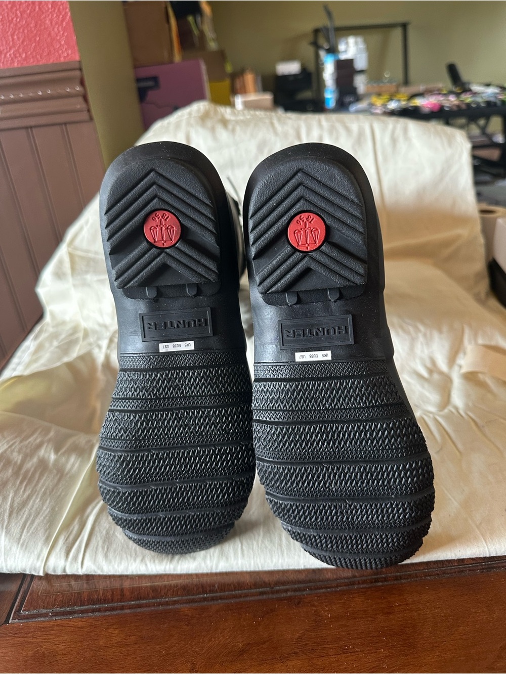 NEW HUNTER Original Tall Waterproof Rain Boots Women’s 7 - Picture 5 of 5